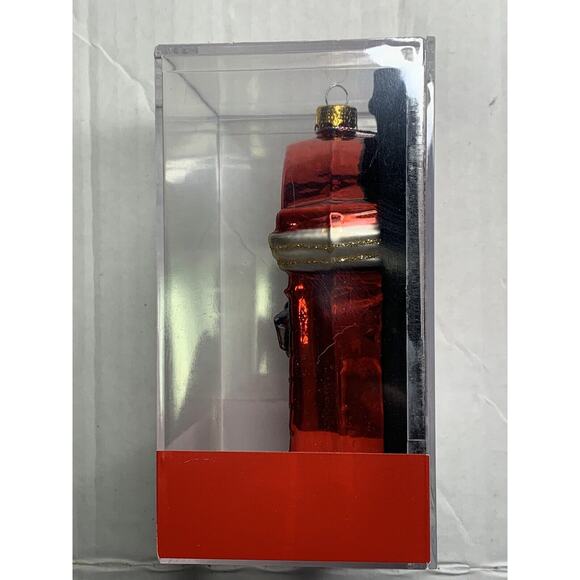 Macys Holiday Lane Front Door Decorated Christmas 2009 Molded Glass Ornament NEW - Picture 5 of 9